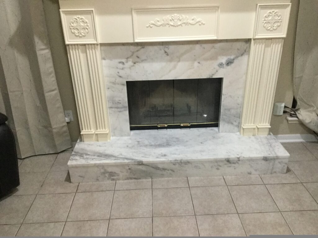 Custom stone countertop installation by Austin Tops in Austin, TX